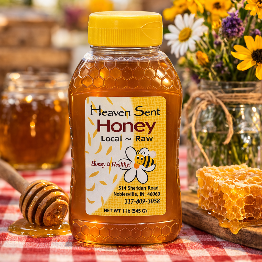 Pure Raw Local Honey – 1 lb Jar
